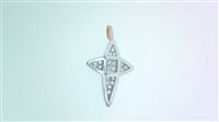 Pendant Chimento Man Croci in White Gold Diamante 0.15 Ct 1G02911B17500 - 1G02911B17500